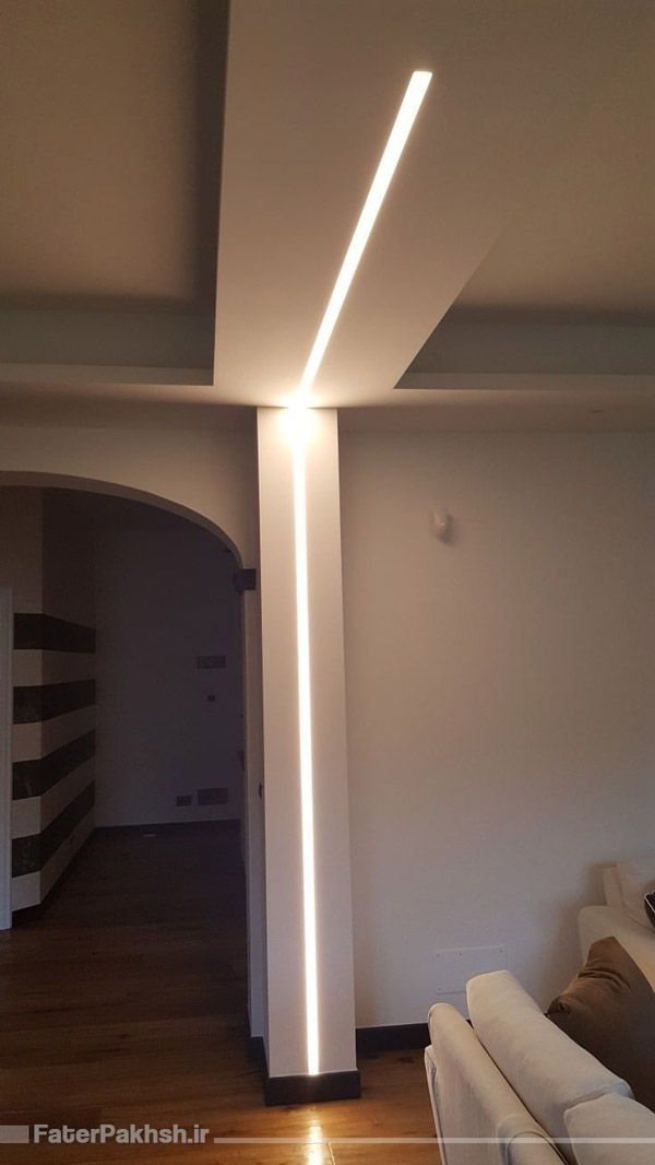 لاین نوری موازی در راهرو