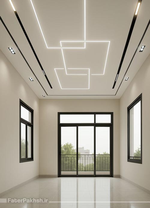 لاین نوری جذاب سقفی